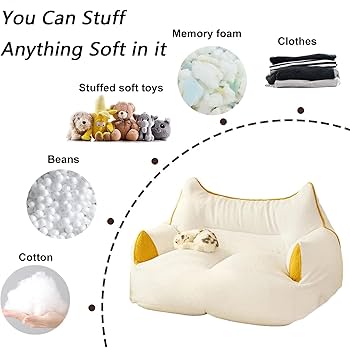 Amazon.co.jp: ビーズクッション 2人リラックスソファ猫の耳 EPS座布団